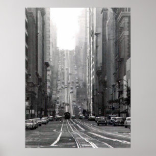California Street San Francisco Circa 1964 Poster