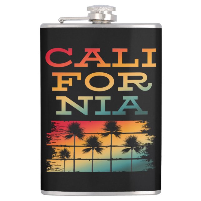 CALIFORNIA SUMMER BEACH HIP FLASK (Front)