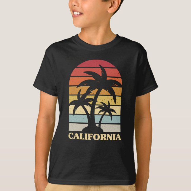 California Summer Retro Vintage T-Shirt (Front)