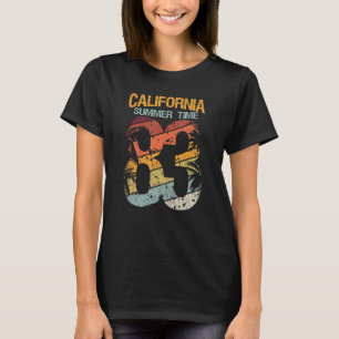 California Summer Time 83 Beach Santa Cruz Surfing T-Shirt