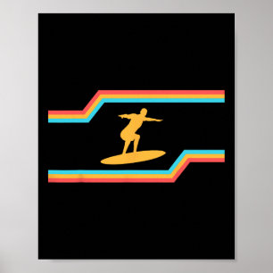 California Summer Vacation, Sunshine, Surfing Surf Poster