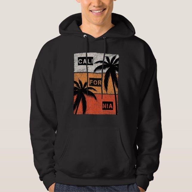 California Summer Vacation Vintage Hoodie (Front)