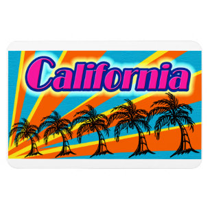 California Sun & Palm Trees #1 Magnet