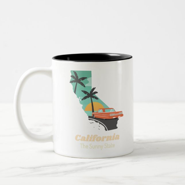California Sunny State Two-Tone Coffee Mug (Left)