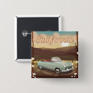 California Sunset 15 Cm Square Badge