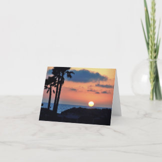 California Sunset at Oxnard Beach....Relax & Enjoy Card