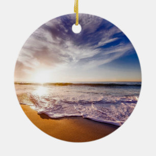 California sunset...beautiful ceramic tree decoration