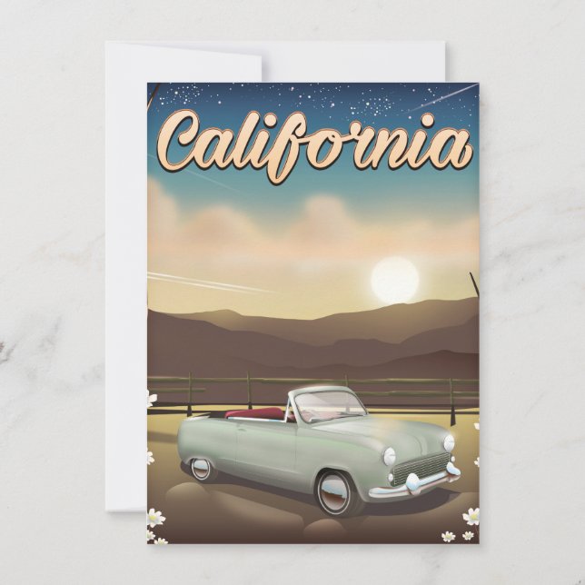 California Sunset Invitation (Back)