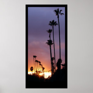 California Sunset Palms Poster / Customise This!