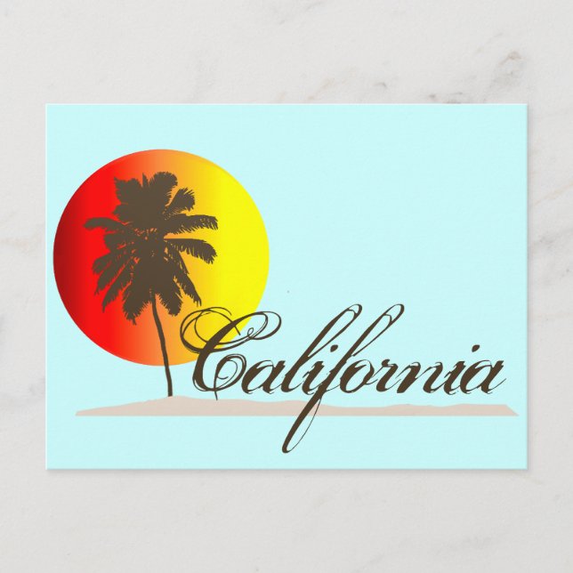California Sunset Postcard (Front)