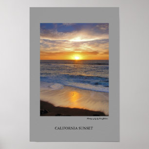 California Sunset Poster