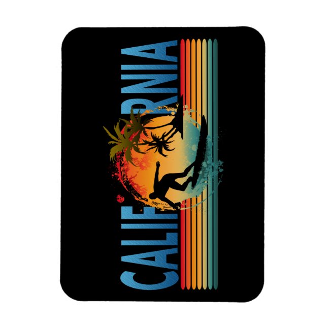 CALIFORNIA SUNSET SUMMER  MAGNET (Vertical)
