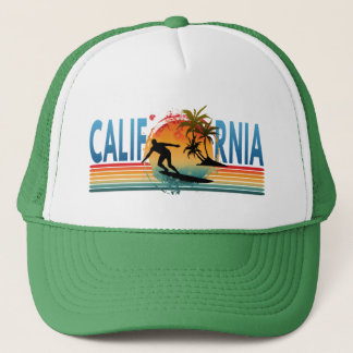 CALIFORNIA SUNSET SUMMER  TRUCKER HAT