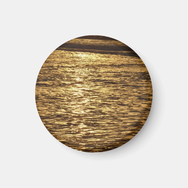 California Sunset Waves Ocean Seascape Magnet (Front)