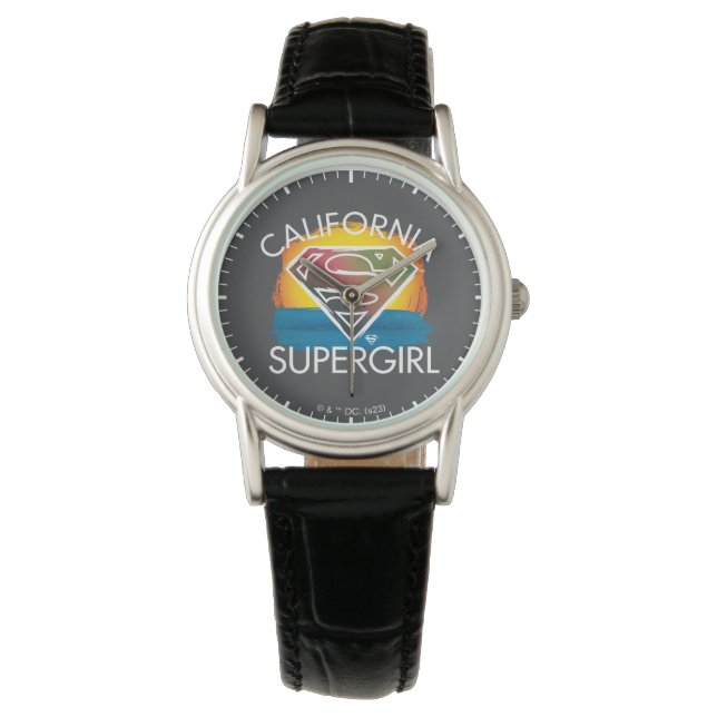 California Supergirl Sunset Graphic Watch (Front)