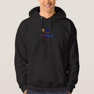 California Surf Culture Los Angeles Beach Typograp Hoodie