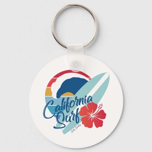 California Surf Key Ring (Front)