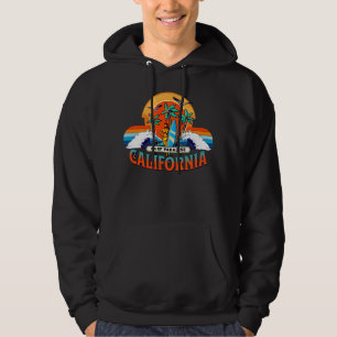 California Surf Paradise Retro Sunset Hoodie