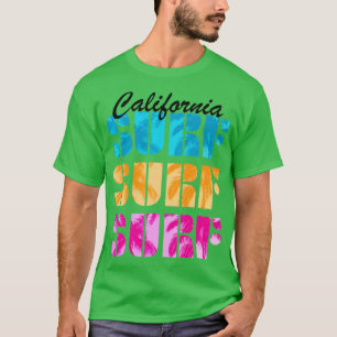 California Surf Surfer Surfing Beach Ocean Summer T-Shirt
