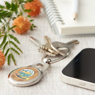 California surfboard key ring