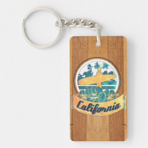 California surfboard key ring