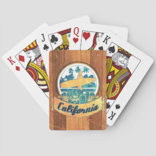 California surfboard playing cards