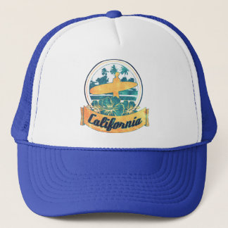 California surfboard trucker hat