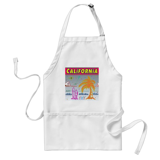 "CALIFORNIA" Surfer Beach Apron (Front)