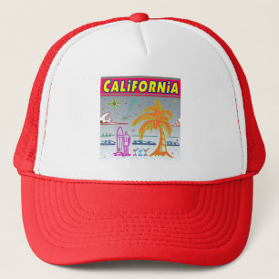 "CALIFORNIA" Surfer Beach Hat