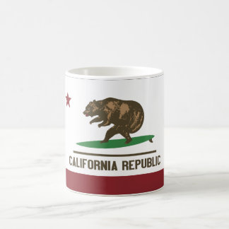 California Surfing Bear Coffee Mug