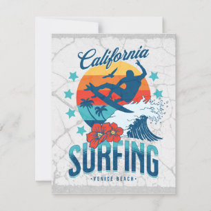 California Surfing - Palm Beach Holiday Card