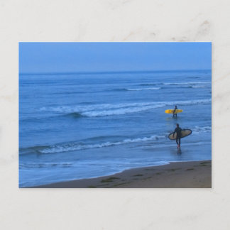 california surfing postcard