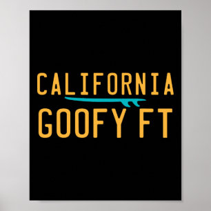 California Surfing Retro West Coast Socal Norcal S Poster