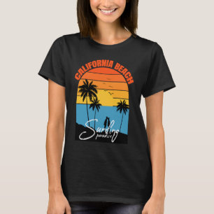 California Surfing Summer Beach Vintage Sunset 1 T-Shirt