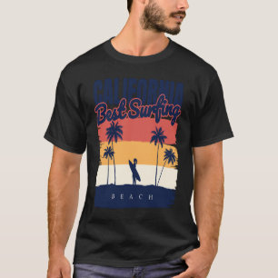 California Surfing Summer Beach Vintage Sunset 2 T-Shirt