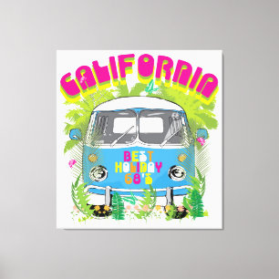 California Surfing Van Canvas Print