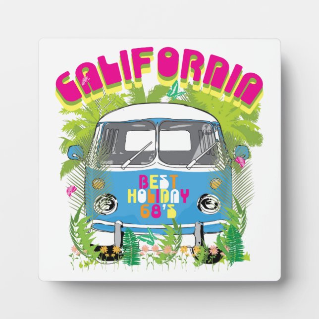 California Surfing Van Plaque (Front)