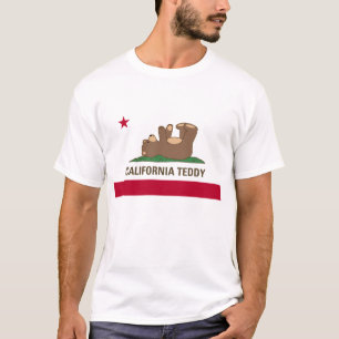 California Teddy Bear Flag T-Shirt