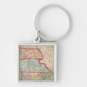 California, Territories of Oregon, Washington Key Ring