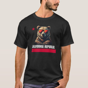 California The Golden State Bear Flag T-Shirt