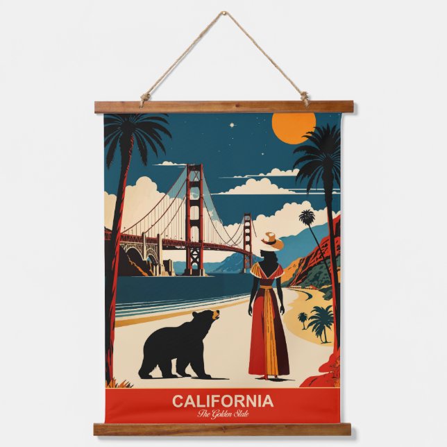 California: The Golden State Hanging Tapestry (Front)