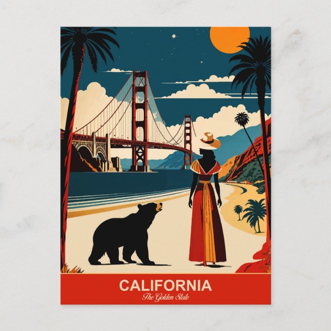 California: The Golden State Postcard (Front)