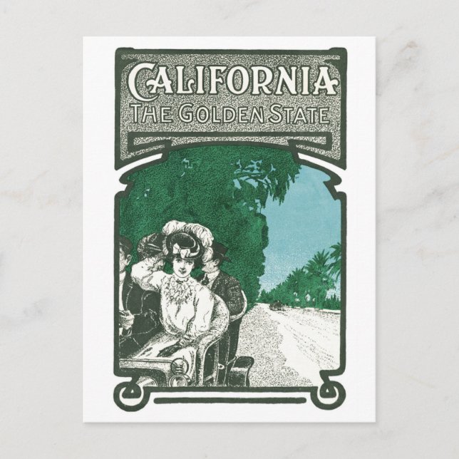 California The Golden State Postcard (Front)