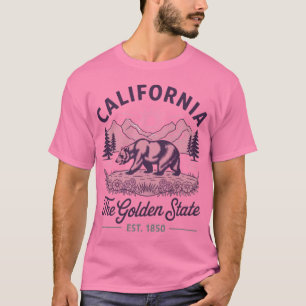 California The Golden State Vintage Bear Souvenir T-Shirt