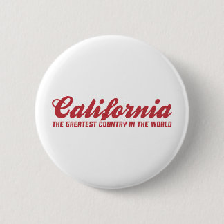 california the greatest country in the world 6 cm round badge