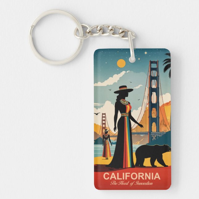 California: The Heart of Innovation Key Ring (Front)