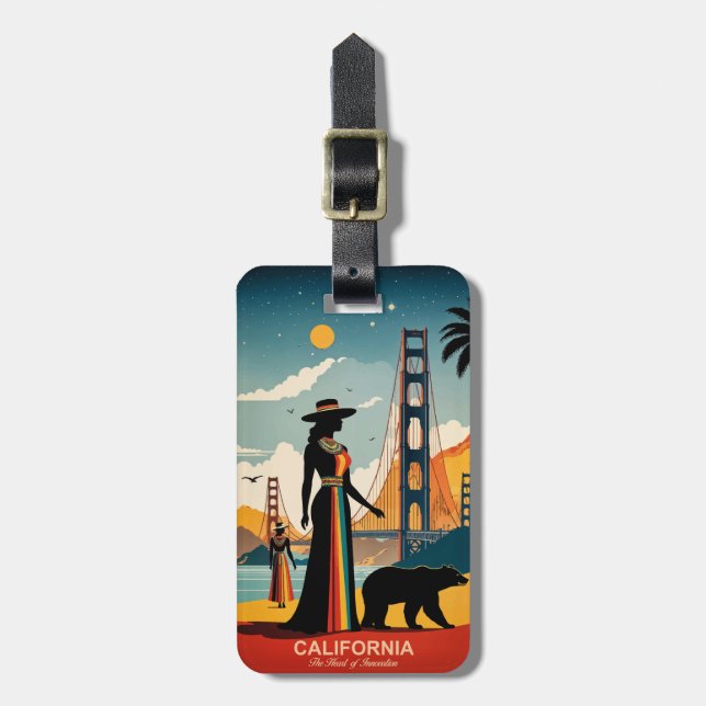 California: The Heart of Innovation Luggage Tag (Front Vertical)