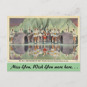 California, The Ice Follies of 1940 Postcard