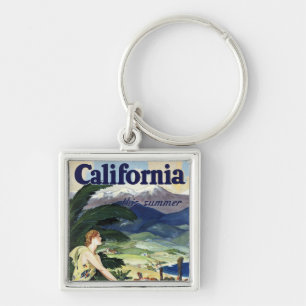 California This Summer Key Ring