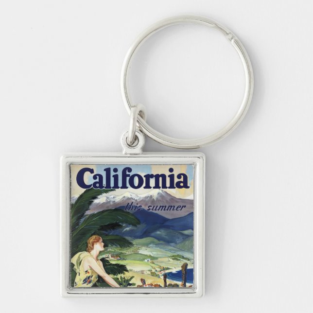 California This Summer Key Ring (Front)